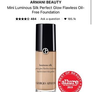 NWB - mini Armani Luminous Silk Oil free foundation - shade 4.5 (light neutral)